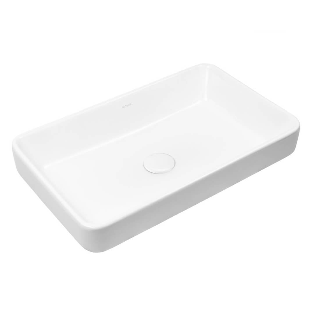 Oltens Fossa lavoar 55x34 cm dreptunghiular de blat alb luciu 40301000