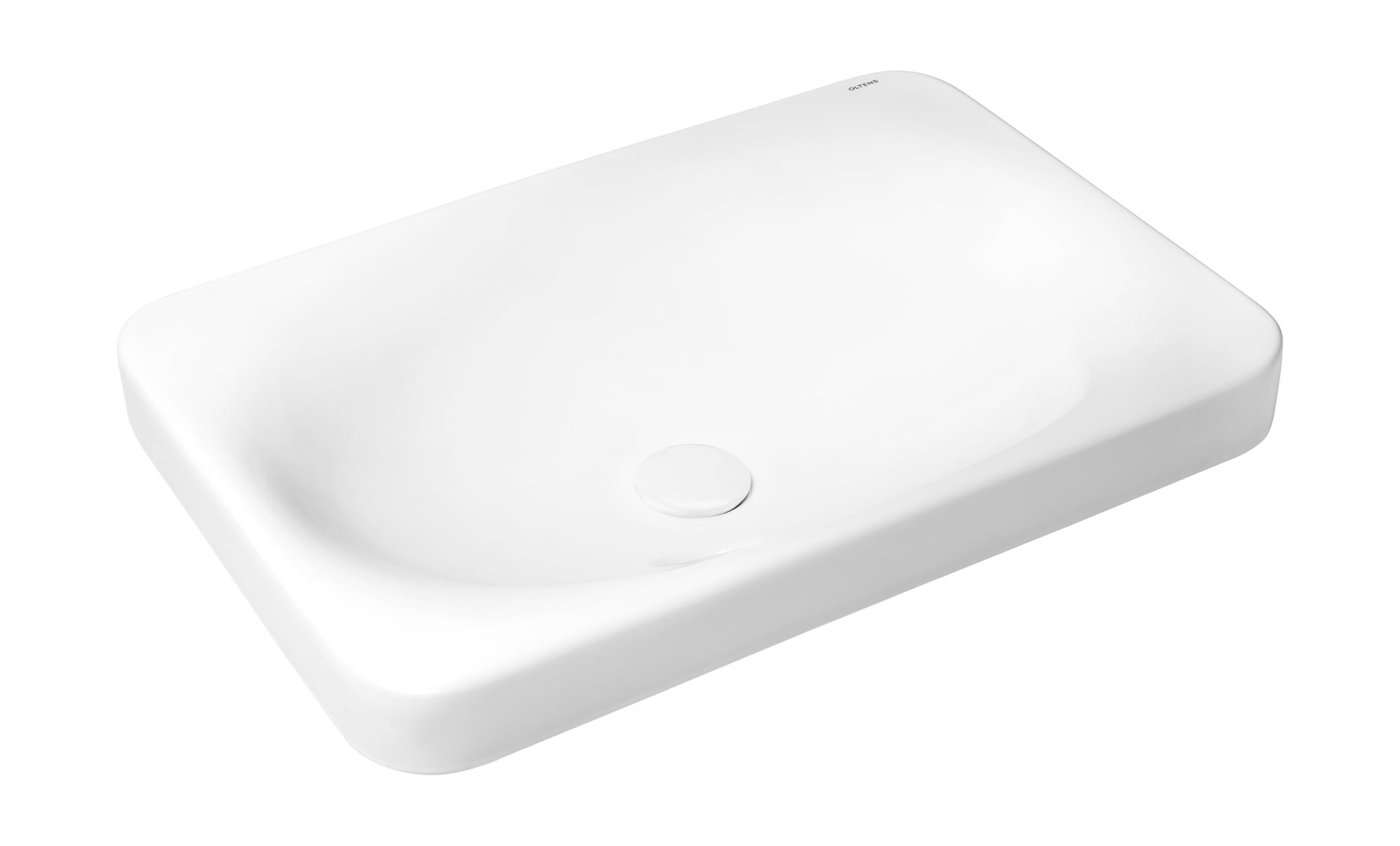 Oltens Kagera lavoar 60x42 cm dreptunghiular de blat alb 40803000