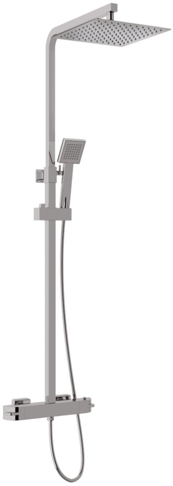 Teka Soller set de duș perete cu termostat cu duș de ploaie crom 852370200