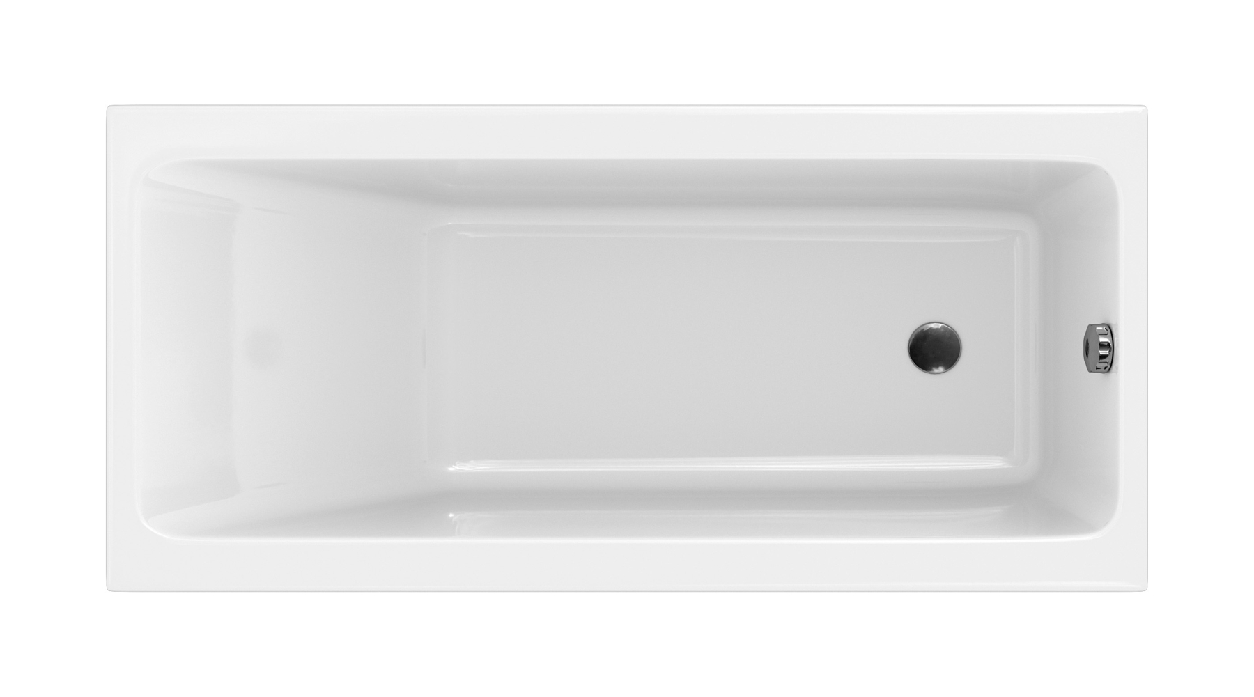 Cersanit Crea cada dreptunghiulară 170x75 cm alb S301-226