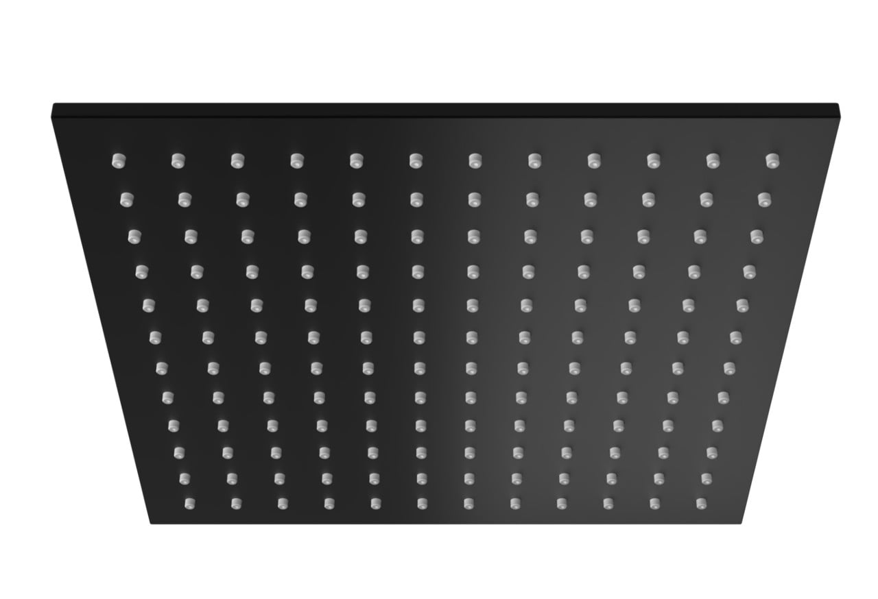 Kohlman Experience Black cap de duș 30x30 cm pătrat negru Q30EB