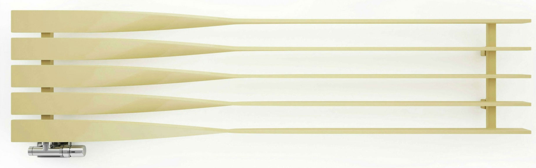 Terma Cyklon H calorifer de baie decorativ 41x160 cm alb WGCYH041160K916O1
