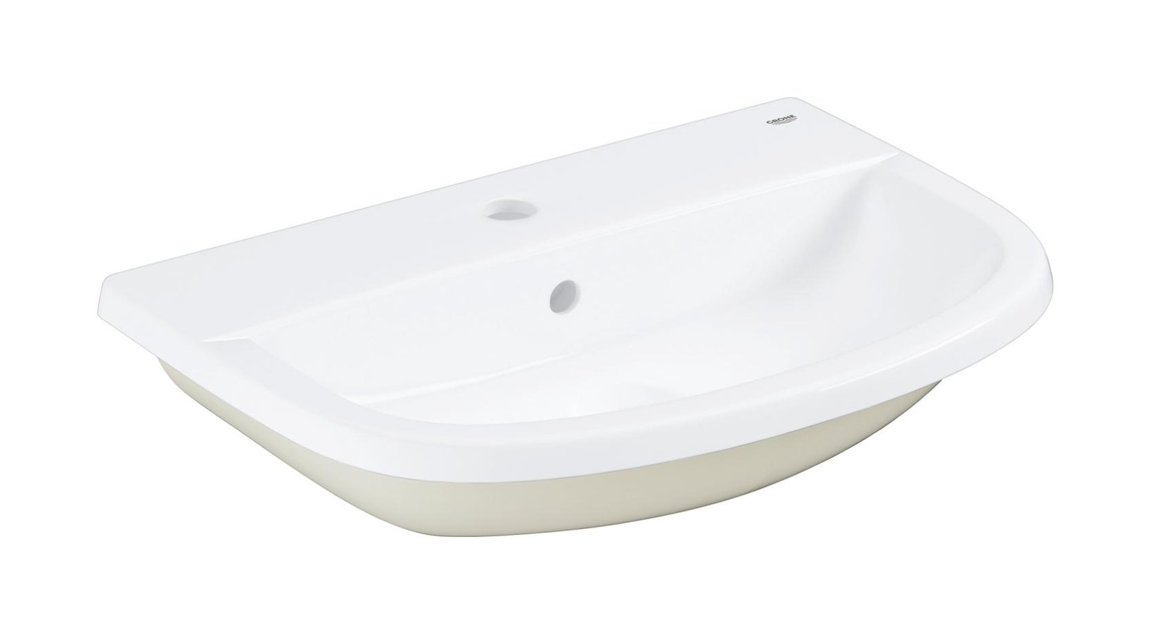 Grohe Bau Ceramic lavoar 56x40 cm semicircular încastrat alb 39422000