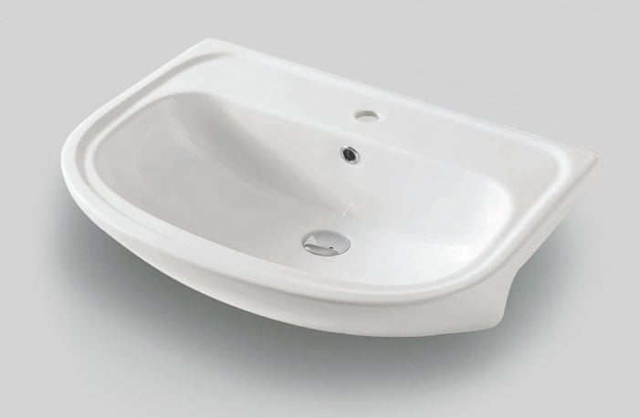 Art Ceram Apollo lavoar 66x49 cm semicircular încastrat alb APL00101;00
