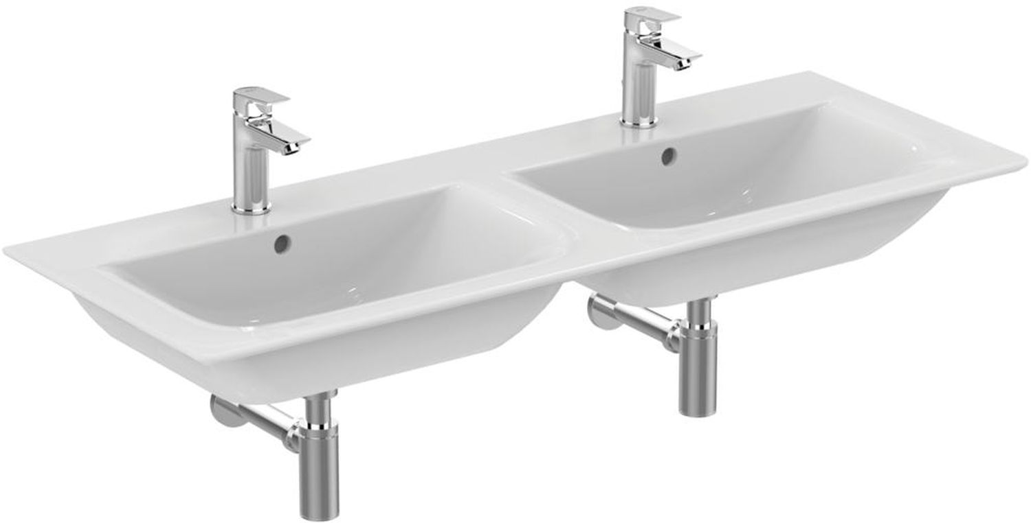 Ideal Standard Connect Air lavoar 124x46 cm dreptunghiular clasică-mobilier-dublă alb E027301
