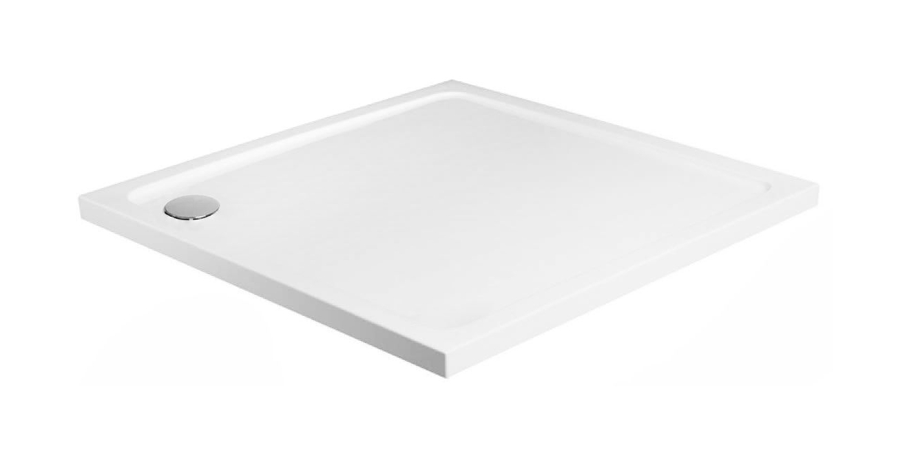 Rea Savoy cădiță de duș pătrată 79.7x79.7 cm alb REA-K1906