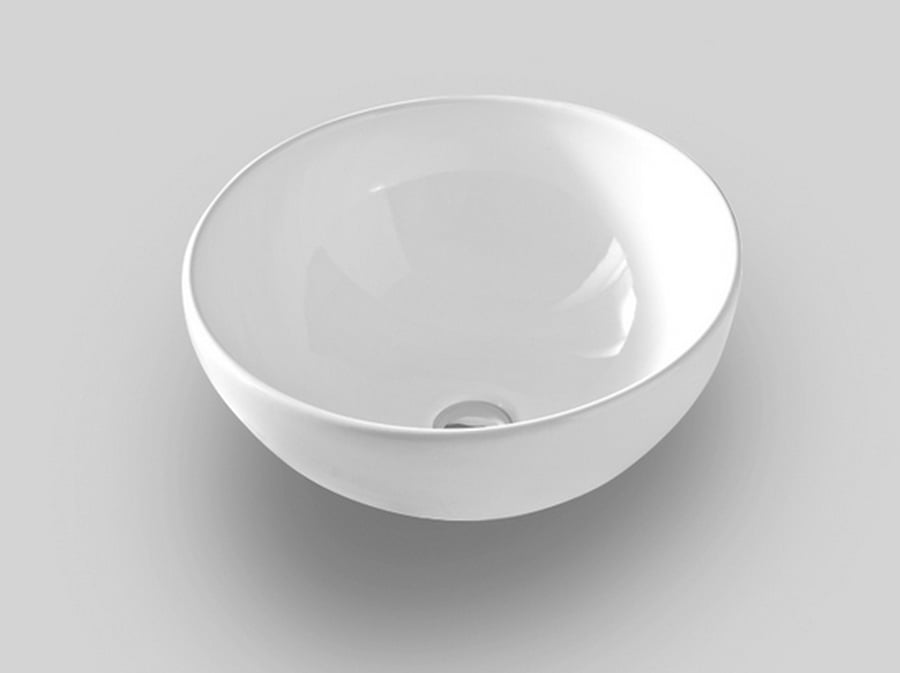 Art Ceram La Ciotola lavoar 46x46 cm rotund de blat alb luciu LCL00101;00