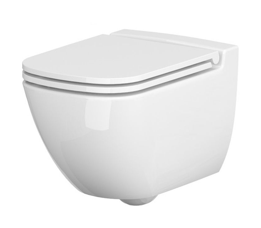 Cersanit Caspia vas wc cu capac soft-close agăţat da alb K701-103