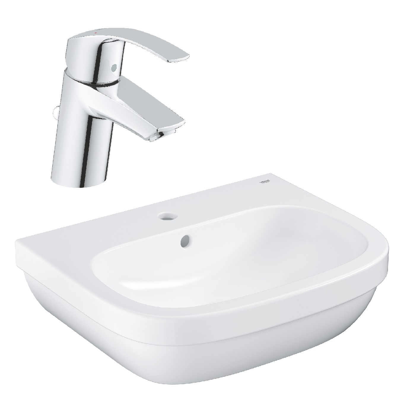 Set lavoar Grohe Euro Ceramic 39335000, baterie lavoar Grohe Eurosmart 33265002