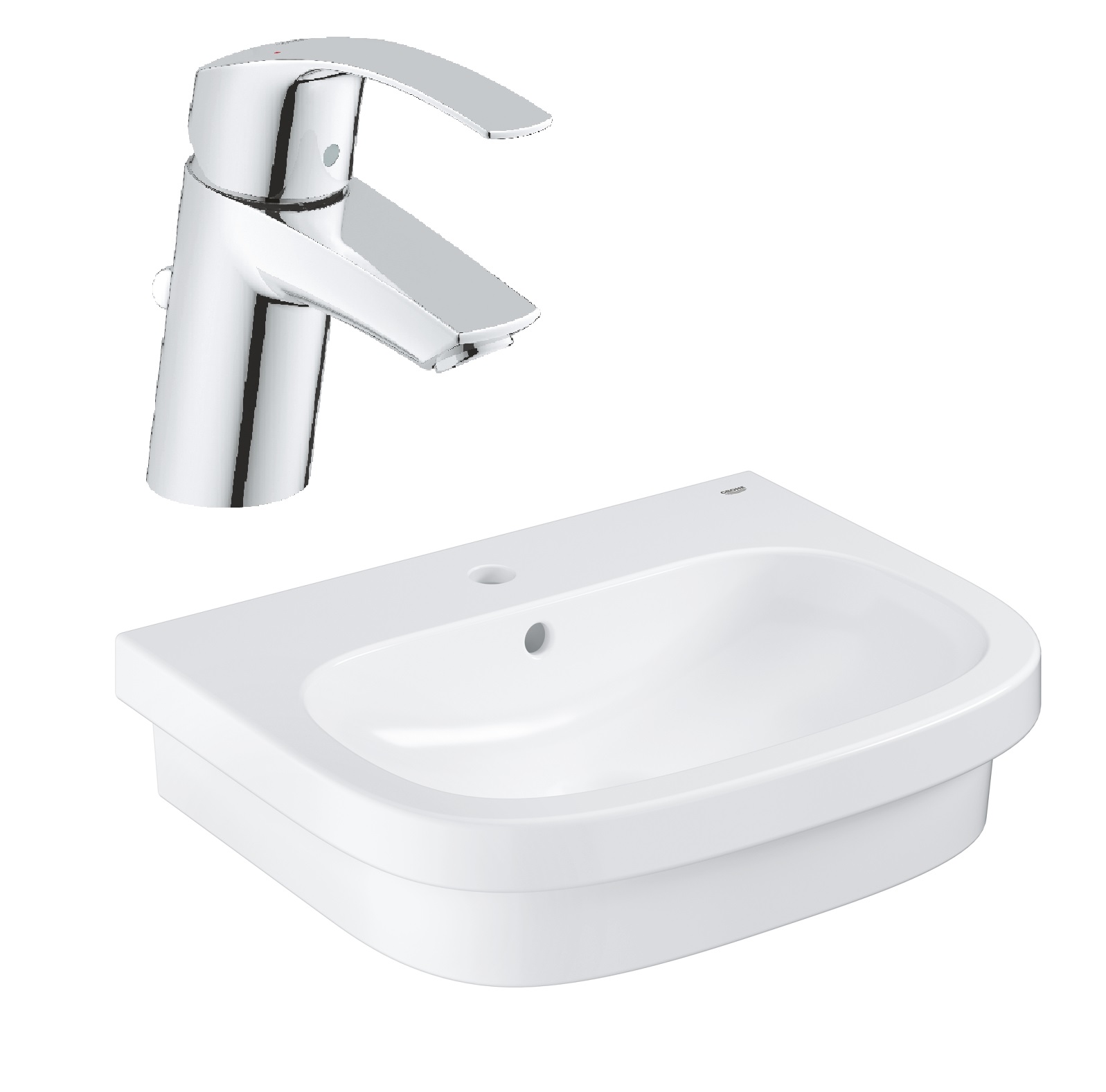 Set lavoar Grohe Euro Ceramic 39337000, baterie lavoar Grohe Eurosmart 33265002