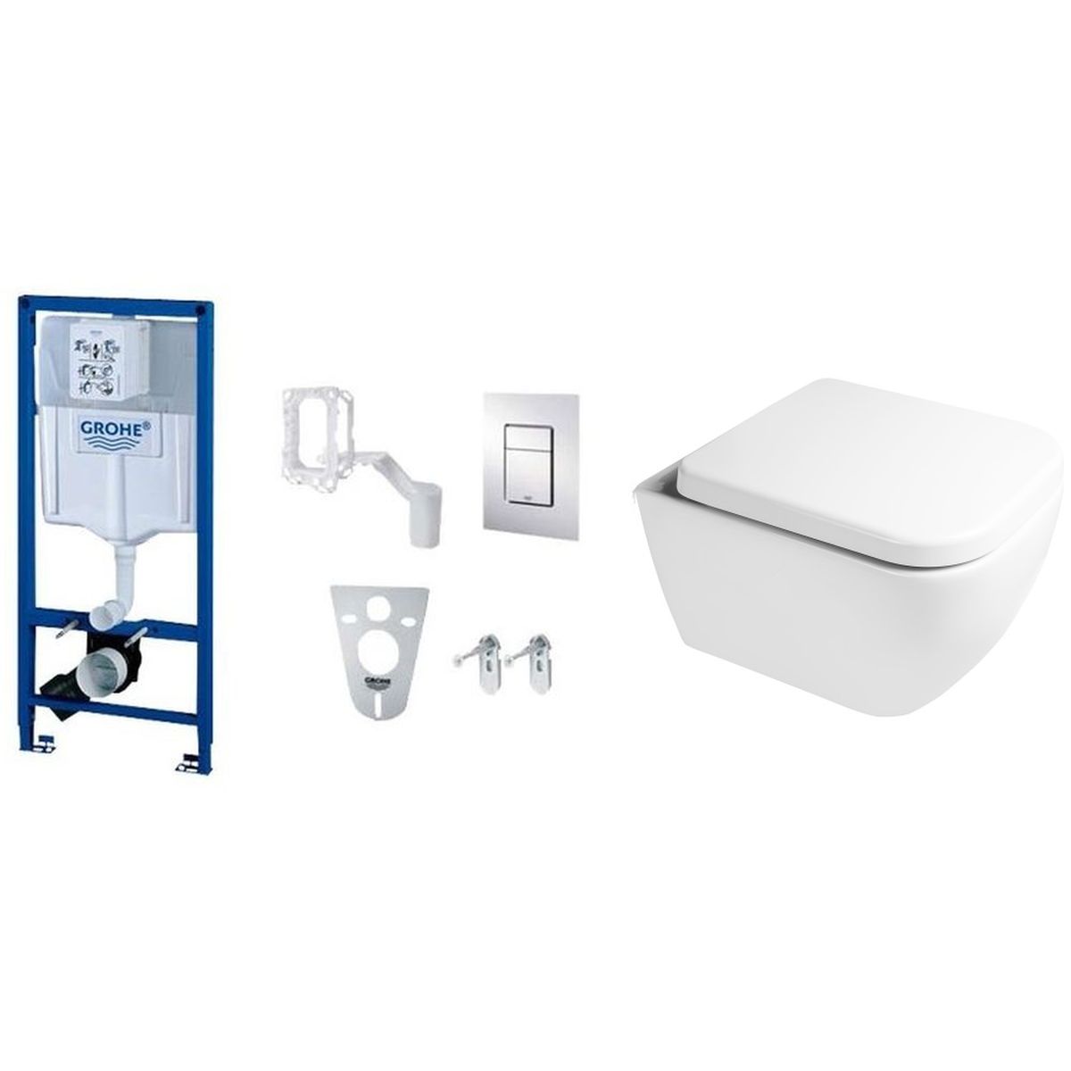 Set cadru încastrat Grohe Rapid SL 38827000, vas WC Oltens Vernal 42002000, 45103000