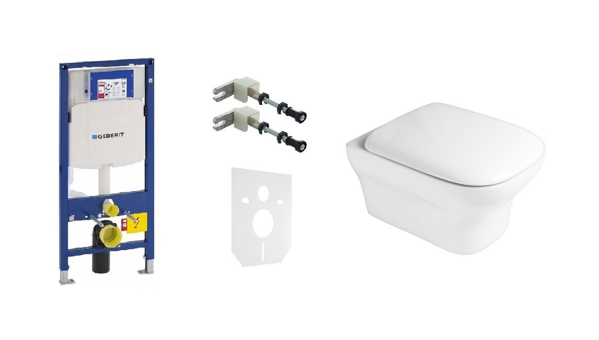 Set cadru încastrat Geberit Duofix 111.320.00.5, vas WC Oltens Gulfoss 42003000, 45105000, 111.815.00.1, 49301000