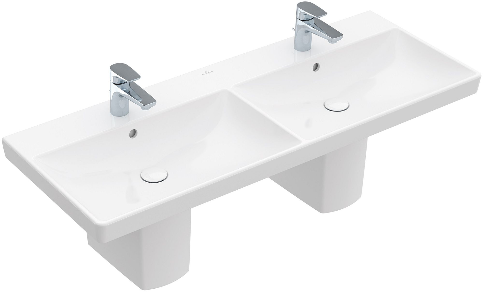 Villeroy & Boch Avento lavoar 120x47 cm dreptunghiular clasică-mobilier-dublă alb 4A23CK01