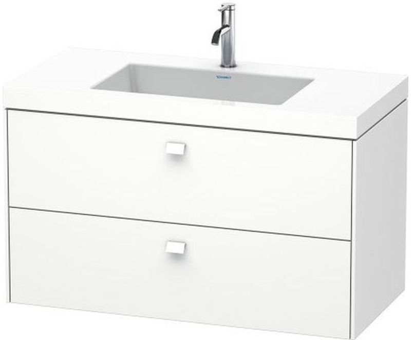Duravit Brioso lavoar cu dulap 100 cm alb BR4607O1818