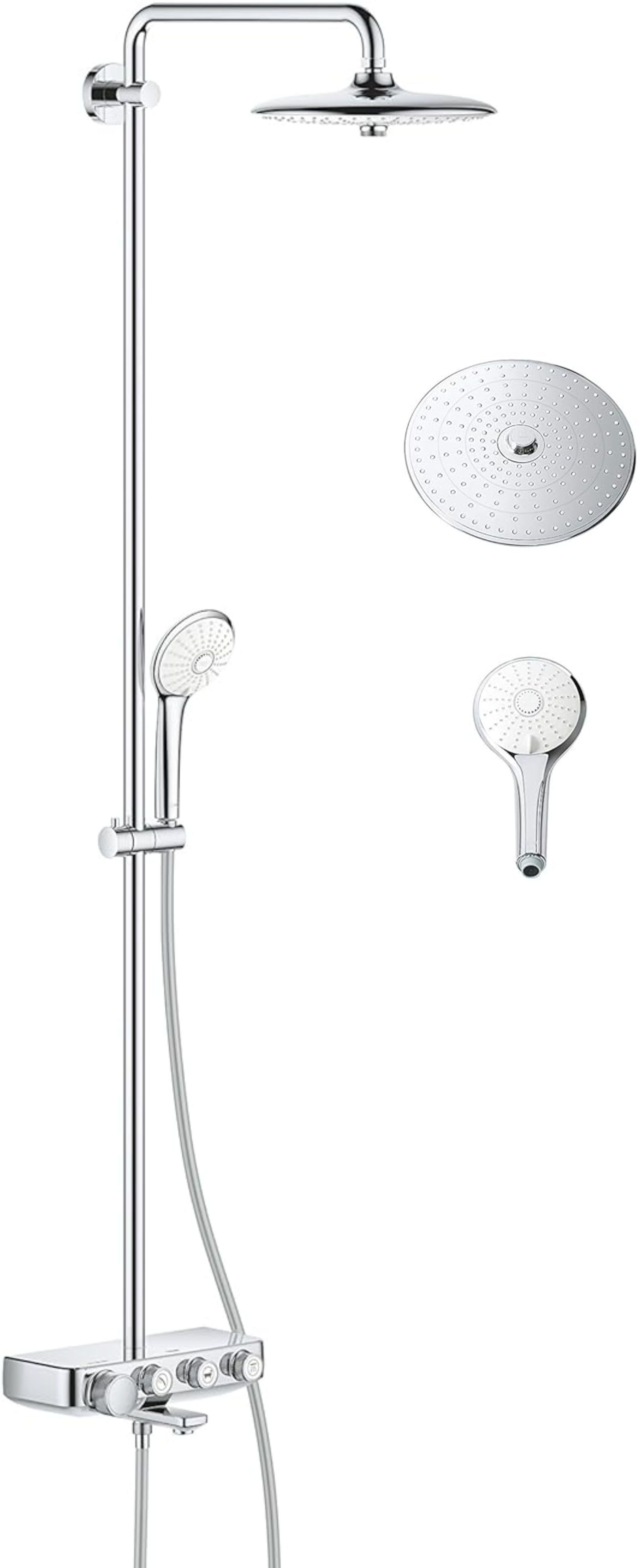 Grohe Euphoria set de duș perete cu termostat da StarLight Chrome 26510000