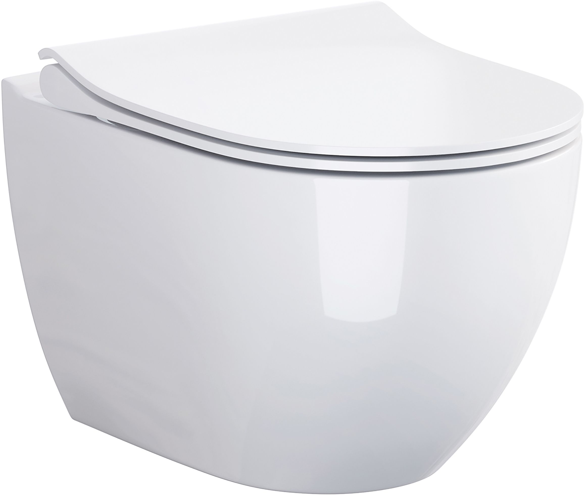 Cersanit Urban Harmony set vas+capac soft close agăţat fără guler alb K701256