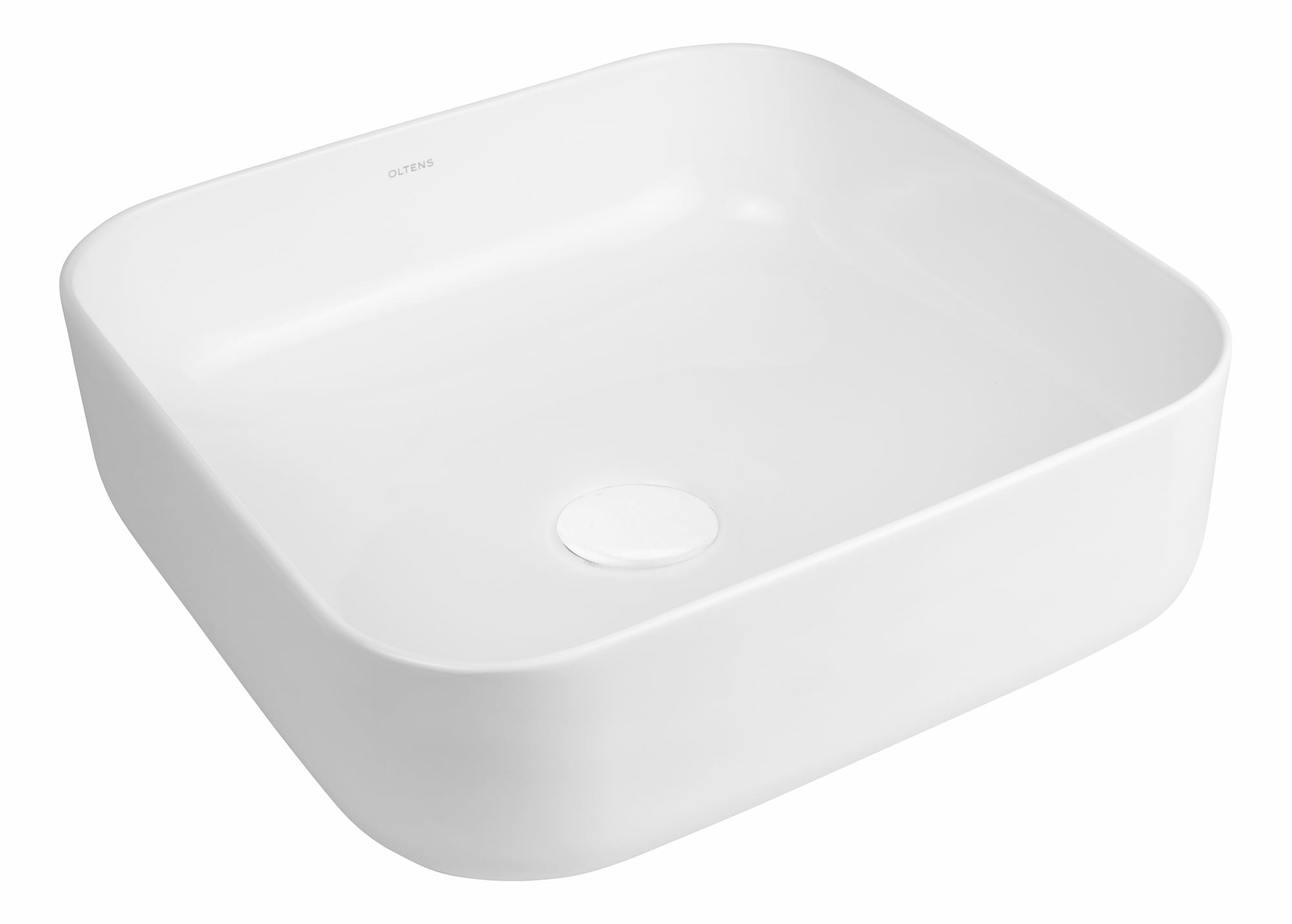 Oltens Hadsel lavoar 38.5x38.5 cm pătrat de blat alb luciu 40307000