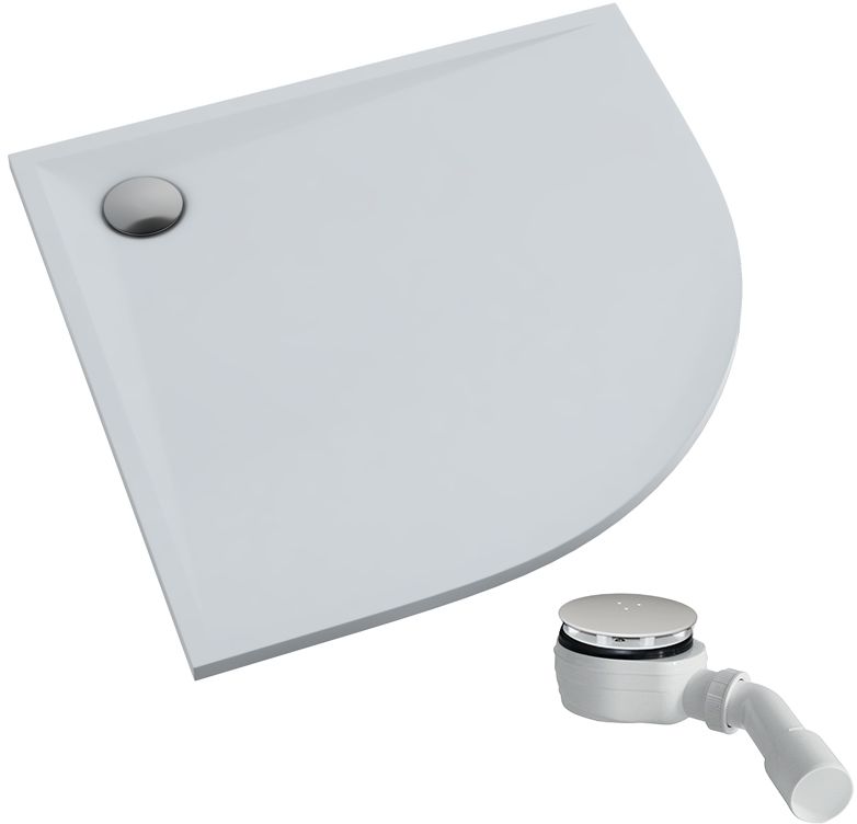 Schedpol Etrusco cădiță de duș semirotundă 90x90 cm alb 3.464