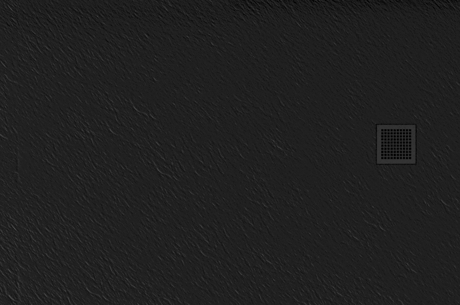 New Trendy Mori cădiță de duș dreptunghiulară 140x90 cm negru B-0408