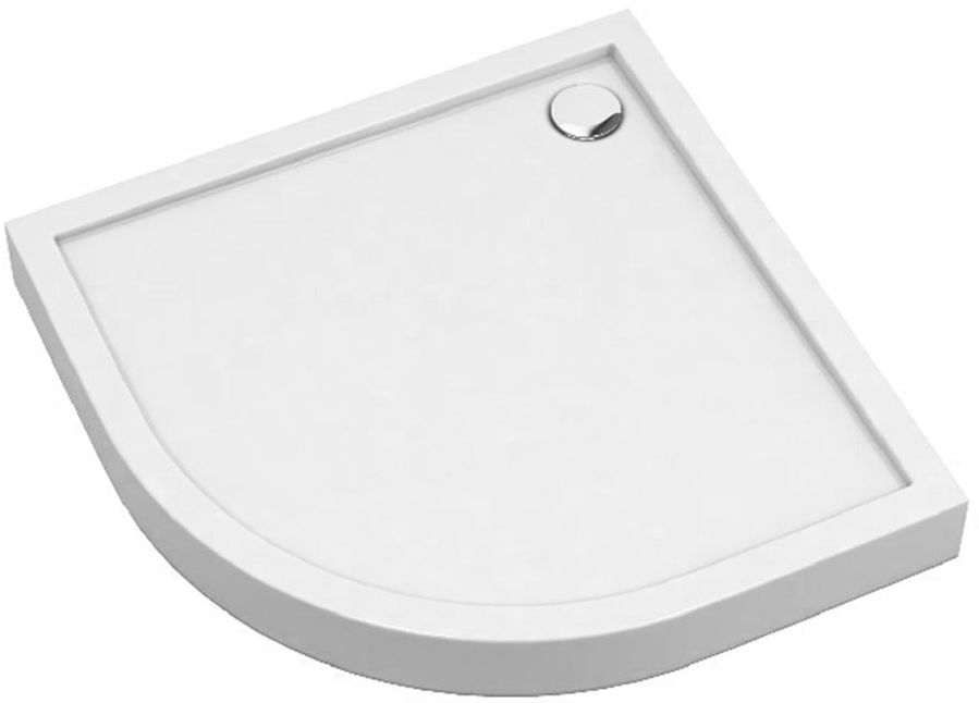 Schedpol Competia New cădiță de duș semirotundă x90 cm alb 3.4634