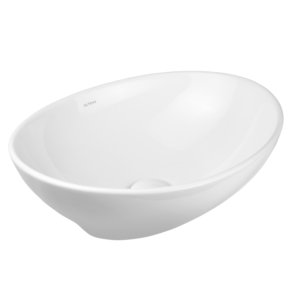 Oltens Etne lavoar 40x33 cm oval de blat alb 40813000