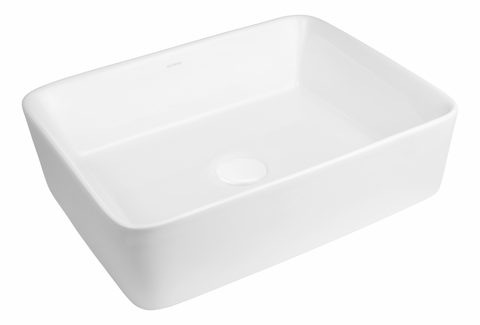 Oltens Forde lavoar 48x37 cm dreptunghiular de blat alb luciu 40814000