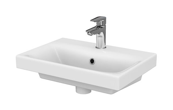 Cersanit Moduo lavoar 50x35 cm dreptunghiular clasică-mobilier alb luciu K116-008