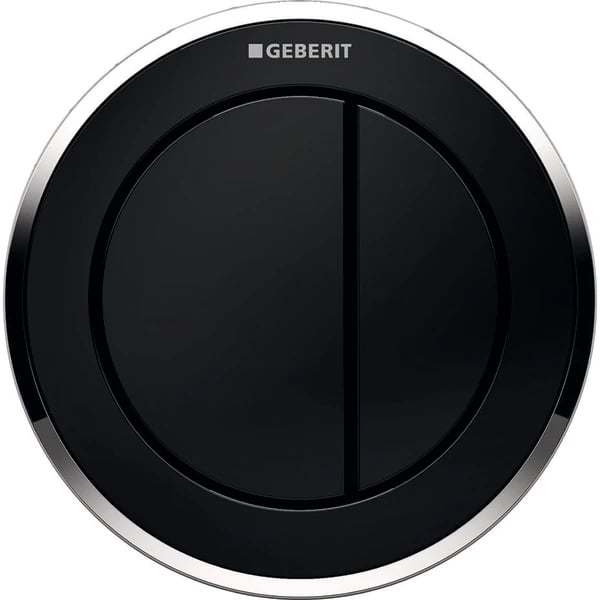 Geberit Typ 10 buton de spălare pentru WC crom lucios-negru 116.057.KM.1