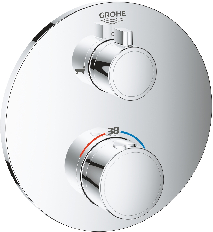 Grohe Grohtherm baterie cadă-duș ascuns da StarLight Chrome 24077000