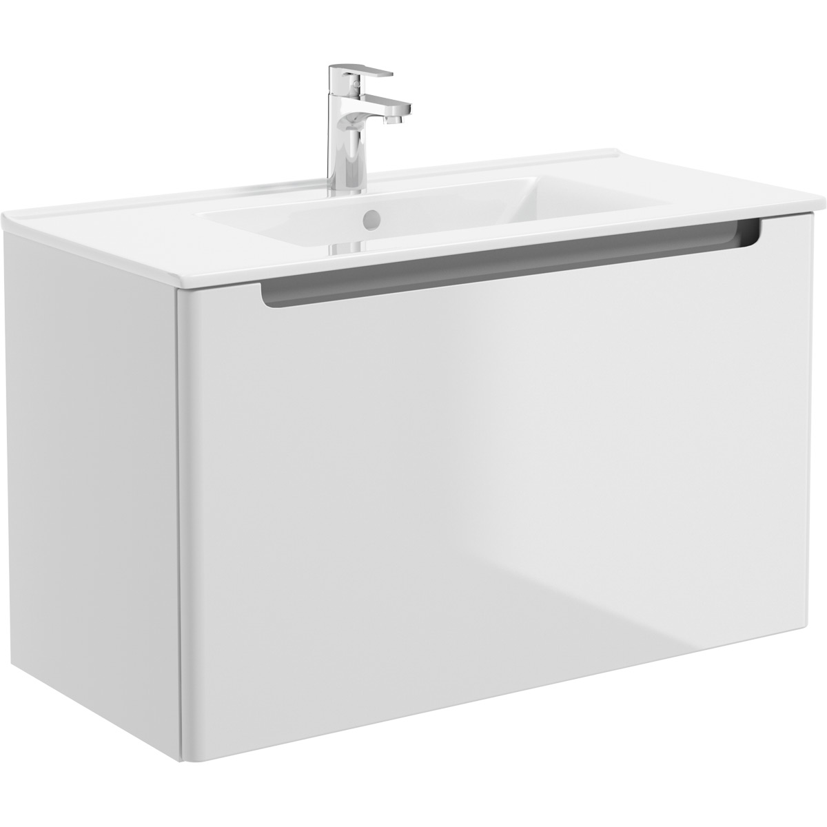 Oltens Jog lavoar 81x39 cm dreptunghiular mobilier alb 41204000