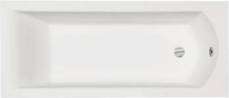 Besco Shea Slim cadă dreptunghiulară slim 159x70 cm alb #WAS-160-SL