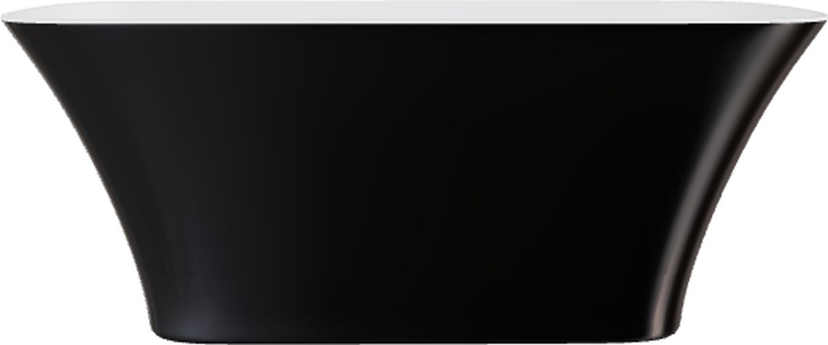 Besco Assos cadă freestanding 159.4x70 cm ovală alb-negru-bicolor #WMD-160-ABW