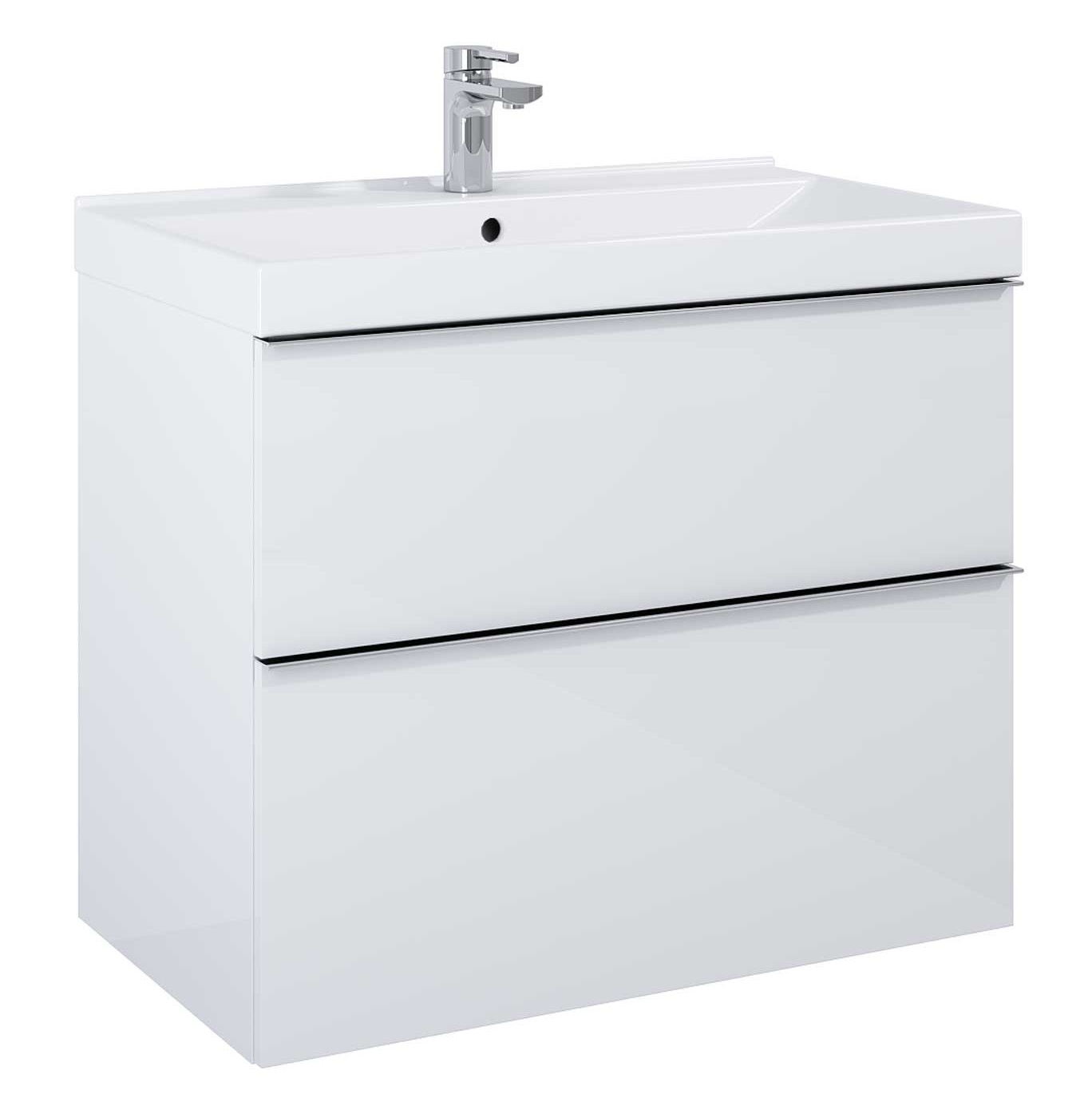 Elita Look dulap 80x44.9x63.5 cm sub chiuveta pe perete alb 167081