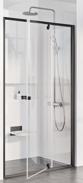 Ravak Pivot uși de duș 120 cm înclinabilă negru mat/sticlă transparentă 03GG0300Z1