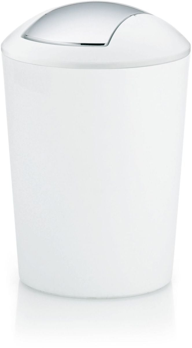 Kela Marta cos de gunoi 5 l crom-alb 22301