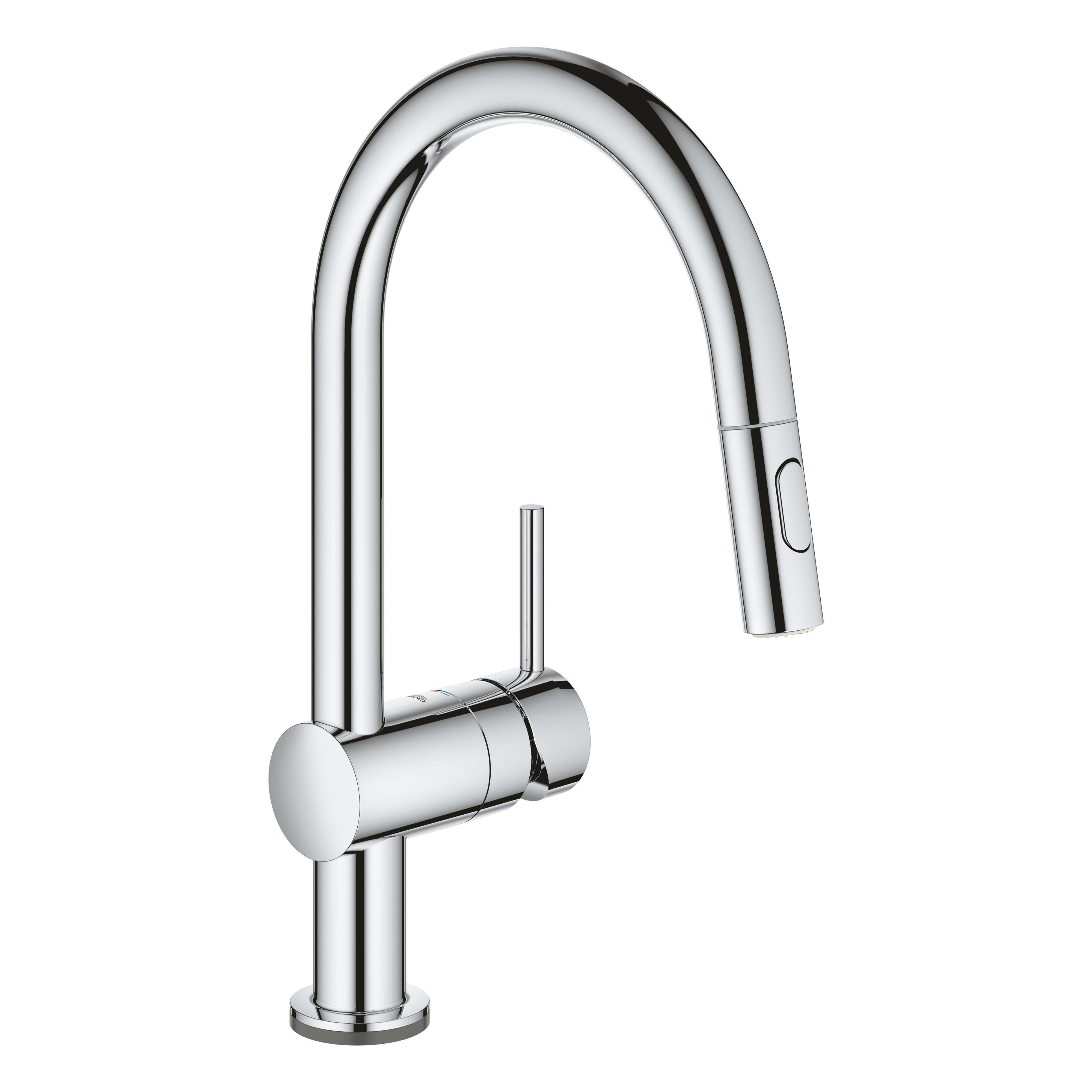 Grohe Minta baterie bucătărie pe picior StarLight Chrome 31358002