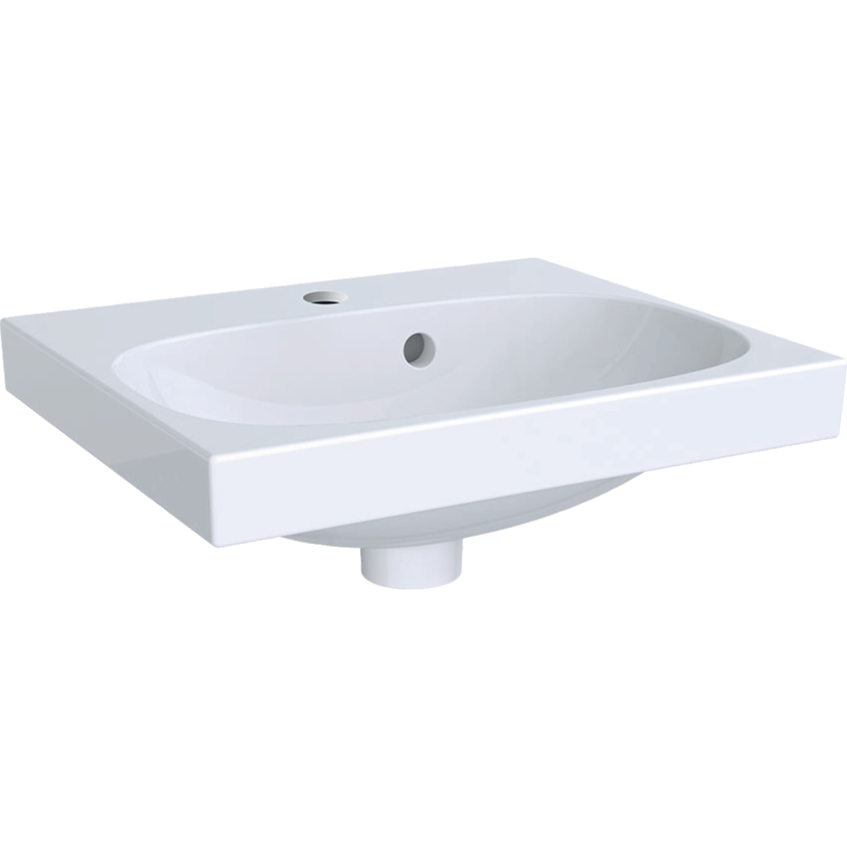 Geberit Acanto lavoar 45x38 cm dreptunghiular clasică-mobilier-de blat alb 500.636.01.2