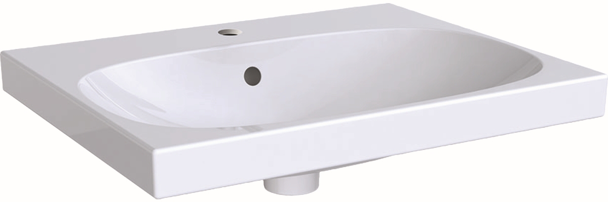 Geberit Acanto lavoar 65x48.2 cm dreptunghiular clasică-mobilier alb 500.621.01.2