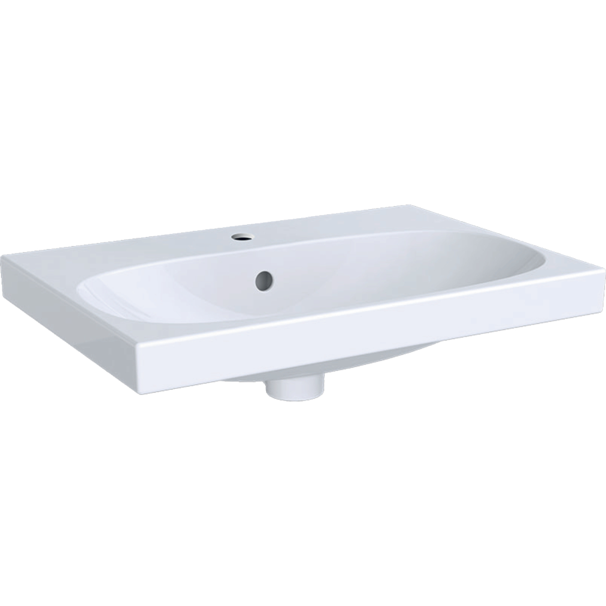 Geberit Acanto lavoar 60x42 cm dreptunghiular clasică-mobilier-încastrat alb 500.631.01.2