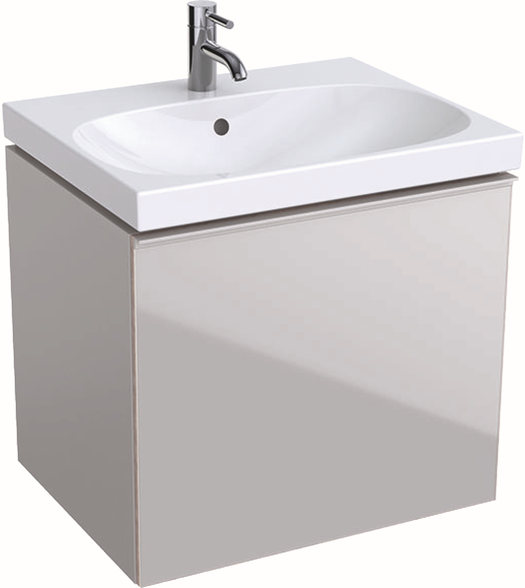 Geberit Acanto dulap 59.5x47.5x53.5 cm dulap atârnat sub chiuvetă nisip 500.609.JL.2