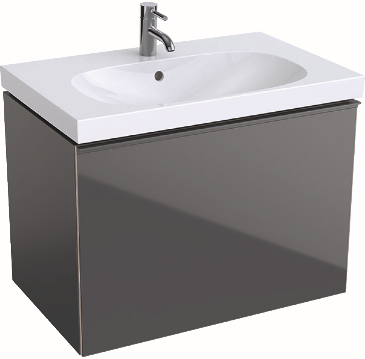 Geberit Acanto dulap 74x47.5x53.5 cm dulap atârnat sub chiuvetă lavă 500.611.JK.2