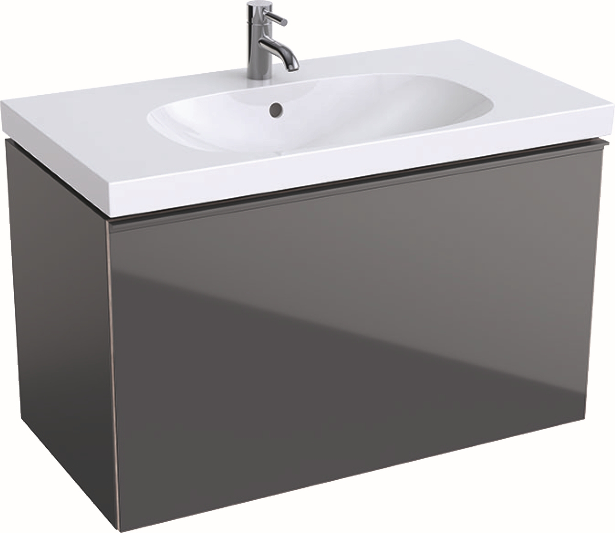 Geberit Acanto dulap 89x47.5x53.5 cm dulap atârnat sub chiuvetă lavă 500.612.JK.2