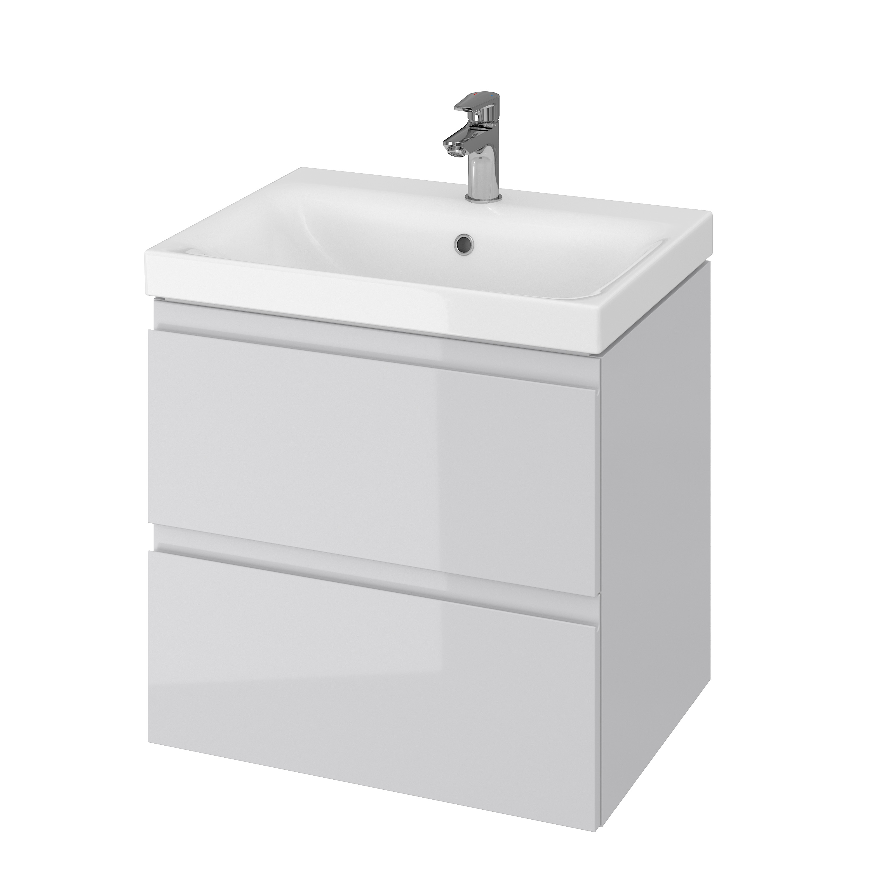 Cersanit Moduo lavoar cu dulap 60 cm gri S801-222-DSM