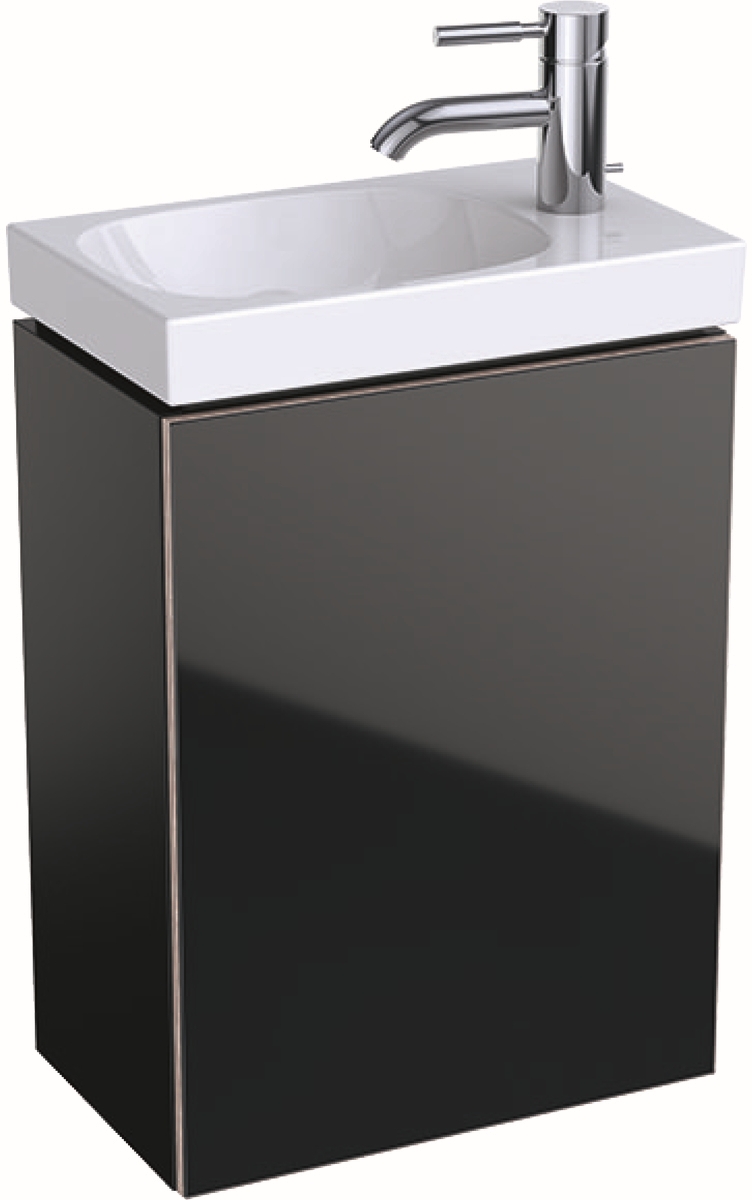 Geberit Acanto dulap 40x24.5x53.5 cm dulap atârnat sub chiuvetă negru 500.607.16.1