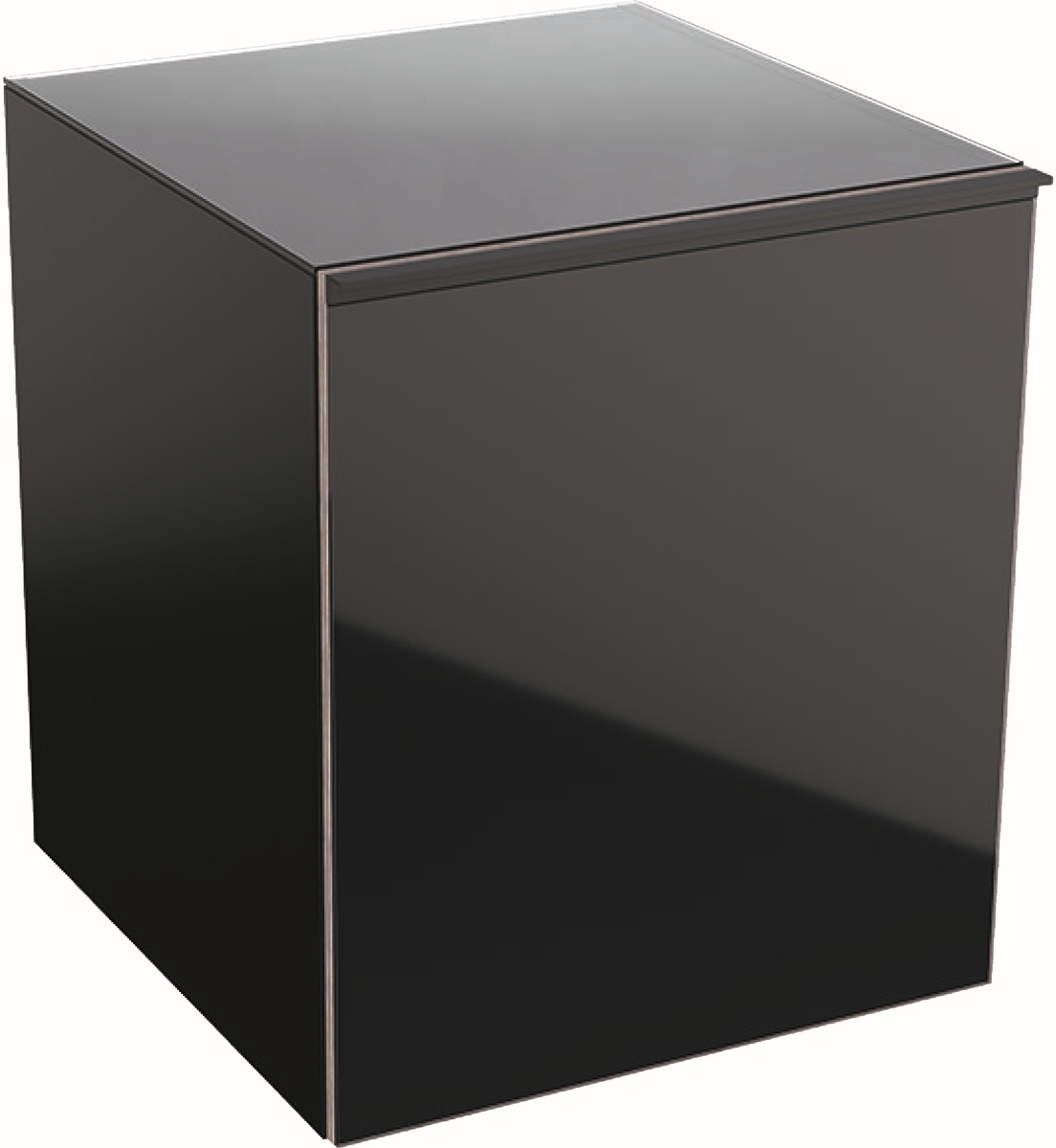 Geberit Acanto dulap 45x47.6x52 cm agățat lateral negru 500.618.16.1