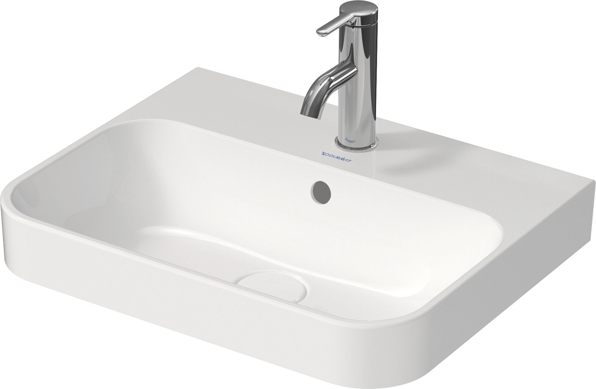 Duravit Happy D.2 lavoar 50x40 cm dreptunghiular de blat alb 2360500000