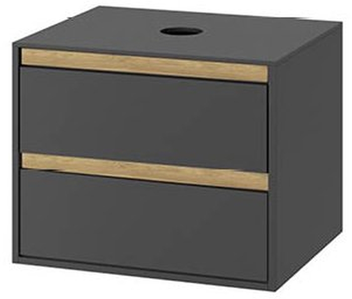 Excellent Tuto dulap 60x45.7x50 cm sub chiuveta pe perete gri-stejar MLEX.0104.600.GRBL