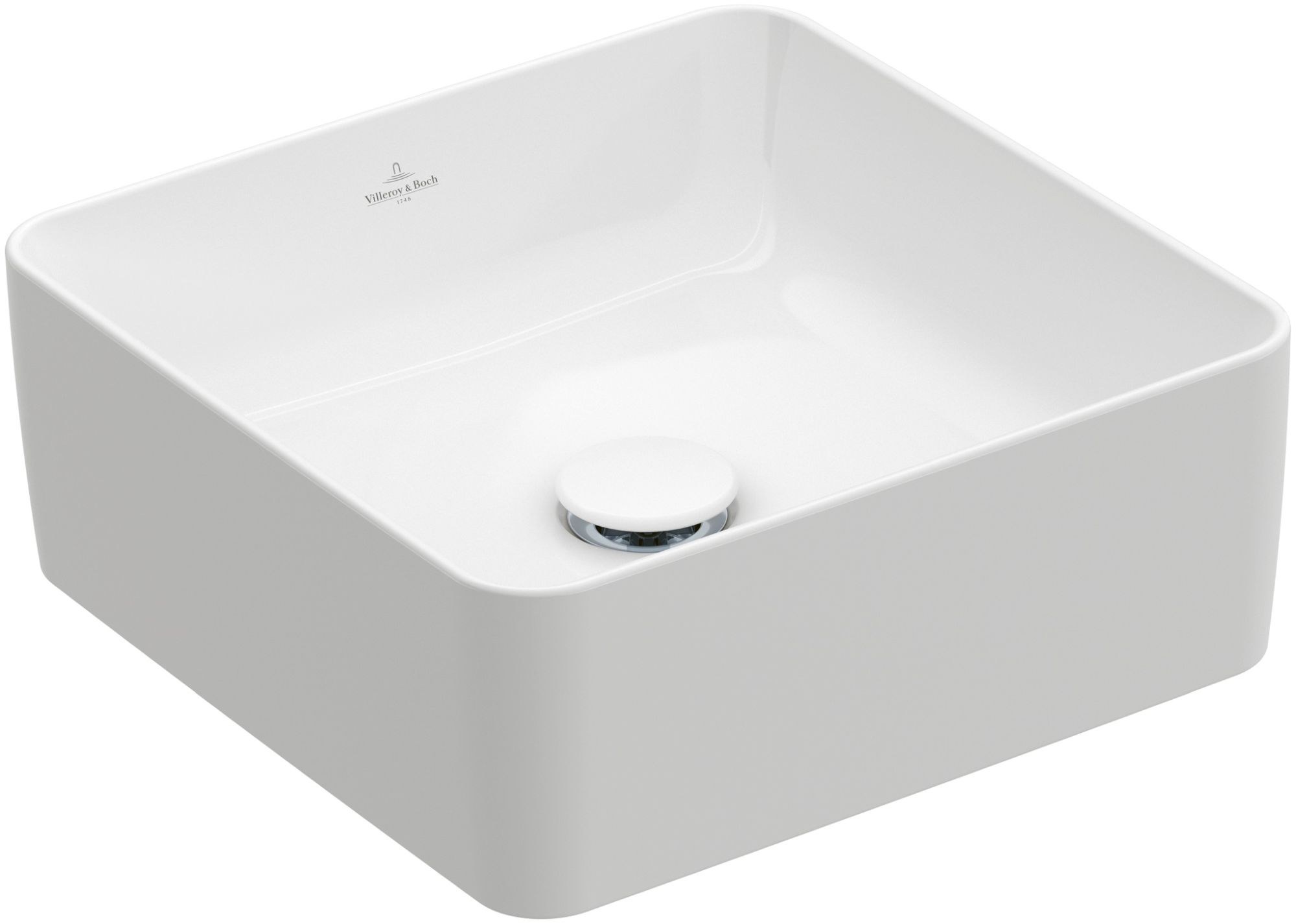 Villeroy & Boch Collaro lavoar 38x38 cm pătrat de blat alb 4A213801