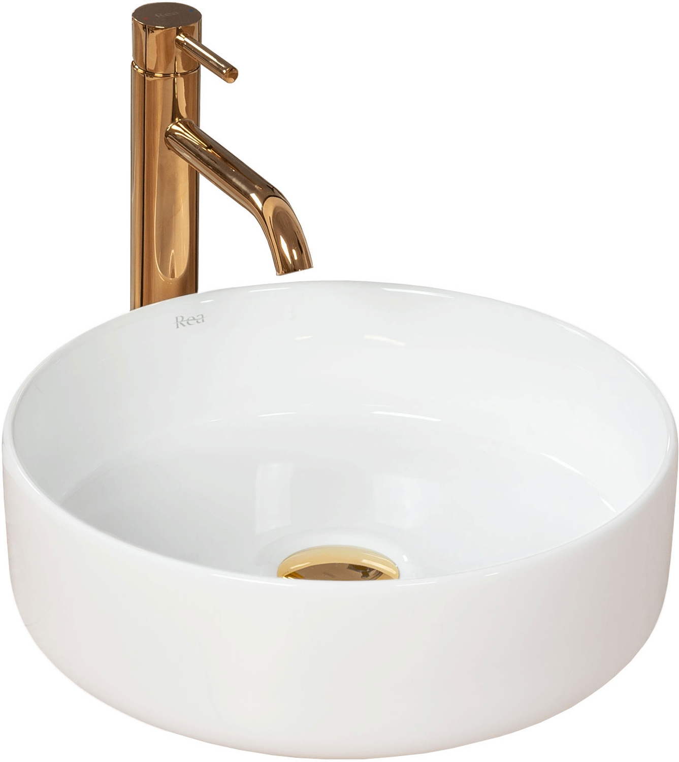Rea Sami lavoar 36x36 cm rotund alb REA-U1891