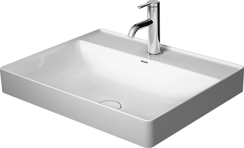 Duravit DuraSquare lavoar 60x47 cm dreptunghiular de blat alb 23546000411